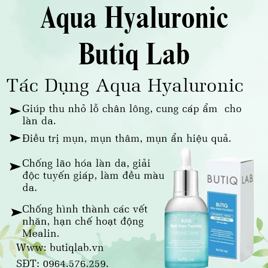 Review Serum Hyaluronic Aqua Real Butiq Lab - Butiqlab.vn
